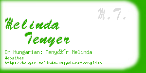 melinda tenyer business card